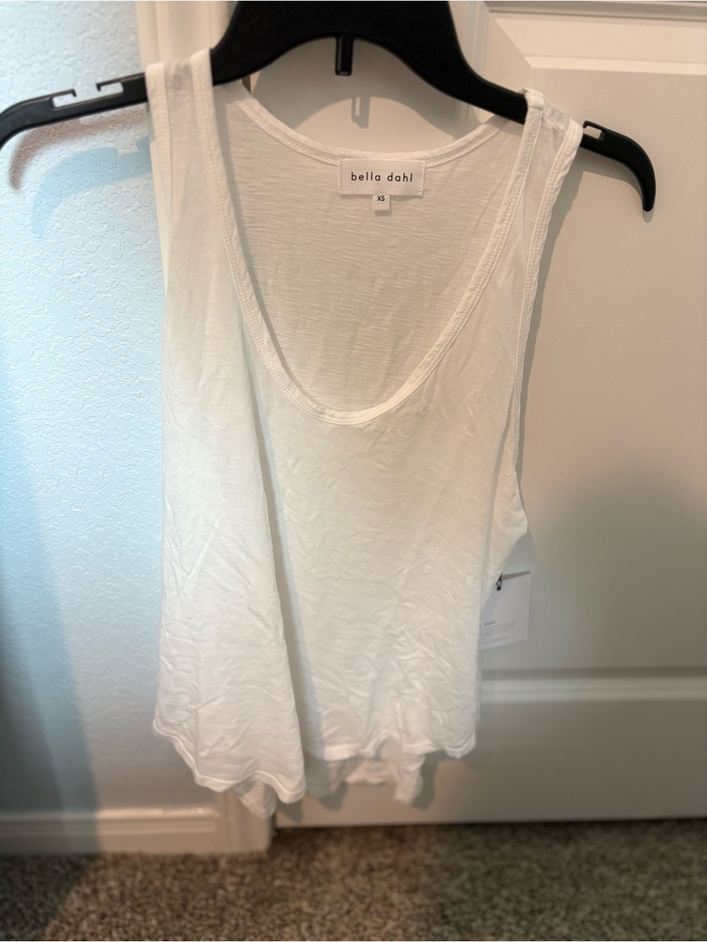 Bella Dahl White Scoop Tank Top